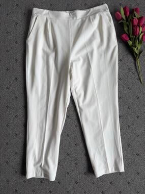 Leighton White Dress Pants Size XL Lined Pockets